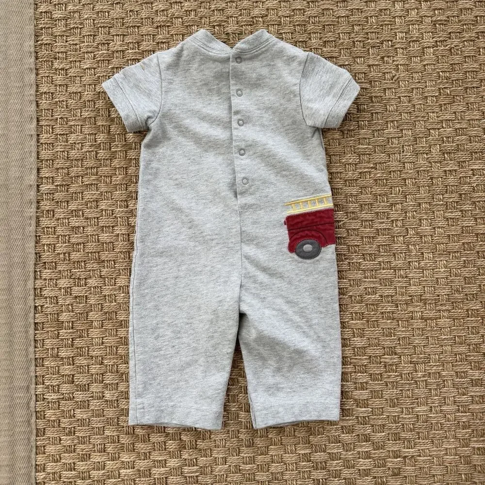2003 Gymboree Firetruck Embroidery Baby Boy’s One Piece Size 3-6 Months
